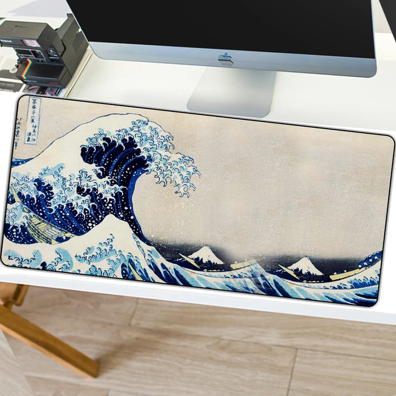  SOVAWIN 800x300mm Large Gaming Mouse Pad World Map Natural Rubber Locking Edge XL MousePad Game Key
