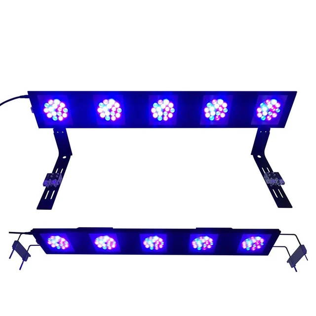 Aquasanrise-Traducteur d'éclairage LED pour aquarium, lumière de croissance  pour réservoir de récifs marins, radiateur blanc et bleu, SPS, LPS, mini -  AliExpress