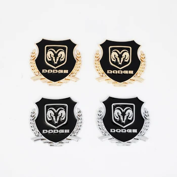 

Car Styling Wheat ear Ram head 3D Metal Stickers Emblem Car Window Body Trunk Badge For Dodge Ram 1500 JCUV Accessories