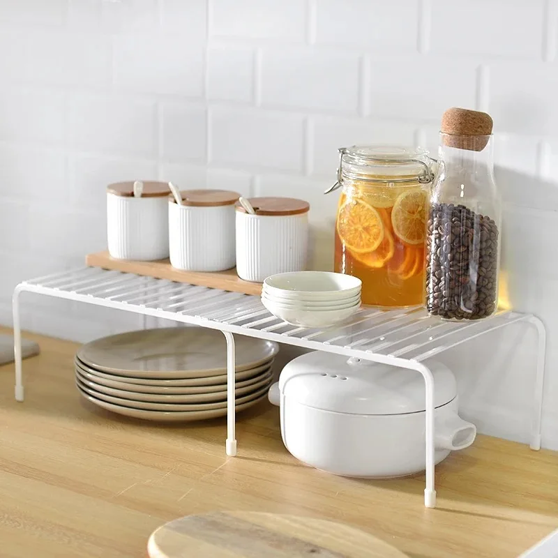 

Extensible Metal Spice Rack Stand for Kitchen Salt Papper Jar Organizer Storage Shelf Rack for Bathroom Shoes Room