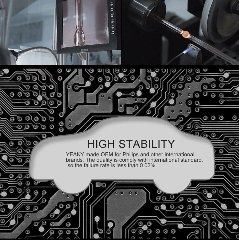 SUKIOTO Yeaky HID Xenon Bulb D1S D2S D3S D4S 4500K 5500K 6500K D2R D4R Xenon 35W Yeaky 3800LM Auto Car Headlight Bulbs (16)