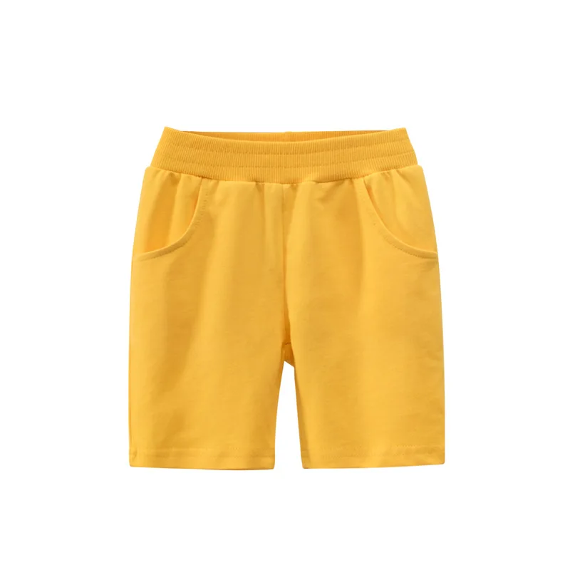 Boys Shorts Summer Children Boys Shorts Pants 100% Cotton Solid Color Sport Casual Knickers for 1-9 Years Kids Boys Girls
