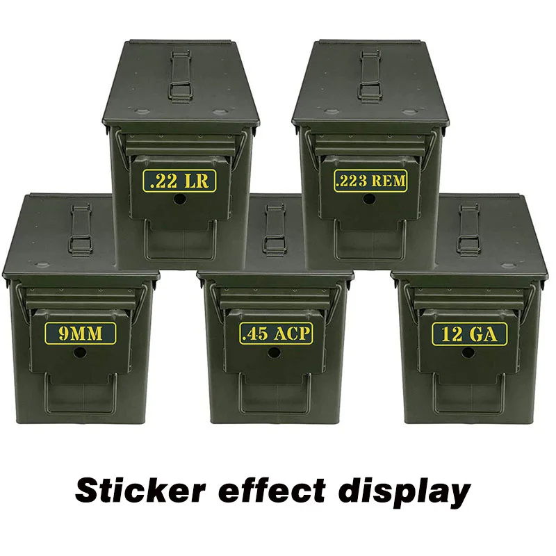 17 MACH 2 Ammo Can Stickers Ammunition Case Labels Decals 4 pack 3" wide 