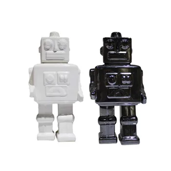 

Nordic Ceramics Abstraction Geometry Astronaut Robot Statue Personality Coffee Shop Showcase Art Decorations X2545
