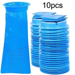 Sac de rangement jetable à poignée de 2021 ML, 10 pièces, sac de voyage en plein air, voiture, avion, mal des transports, nausées, vomissements, fournitures de nettoyage, 1000 