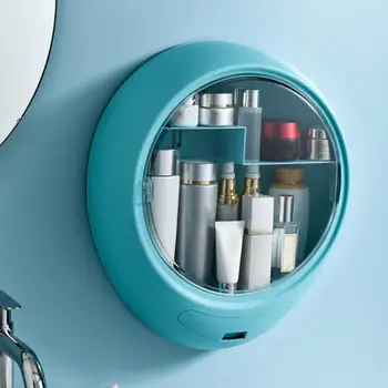 

Wall-mounted Dust-proof Cosmetic Makeup Storage Display Holder Organizer Box