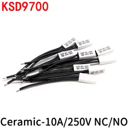 2/5Pcs KSD9700 250V 10A Temperature Switch NC/NO Thermal Control 40 45 50 55 60 65 70 75 80 85 90 95 100 110 120 130 Degree