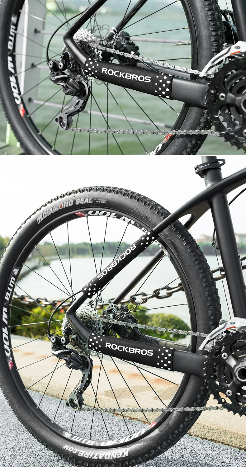 ROCKBROS Fahrrad Kette Schutz Radfahren Ultraleicht Kette Schutz Abdeckung Quick Dry Kette Protector Bleiben Hinten Gabel Fahrrad Zubehör – Detail 8