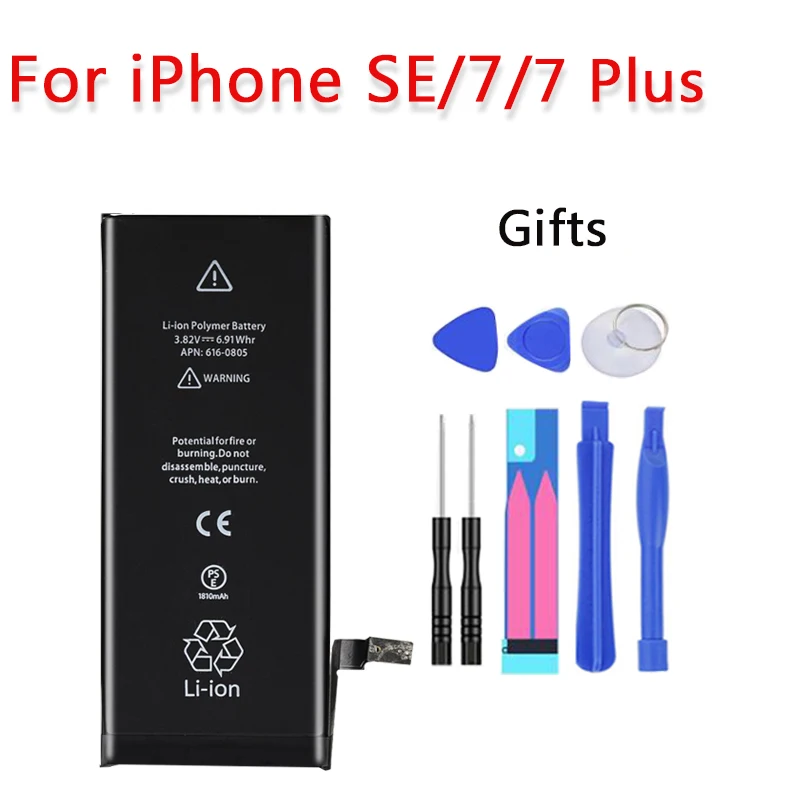 

High Capacity Phone Battery For iPhone 7 7 Plus SE Replacement Batterie 0 Cycle Battery For iPhone 7 7 Plus Batteries