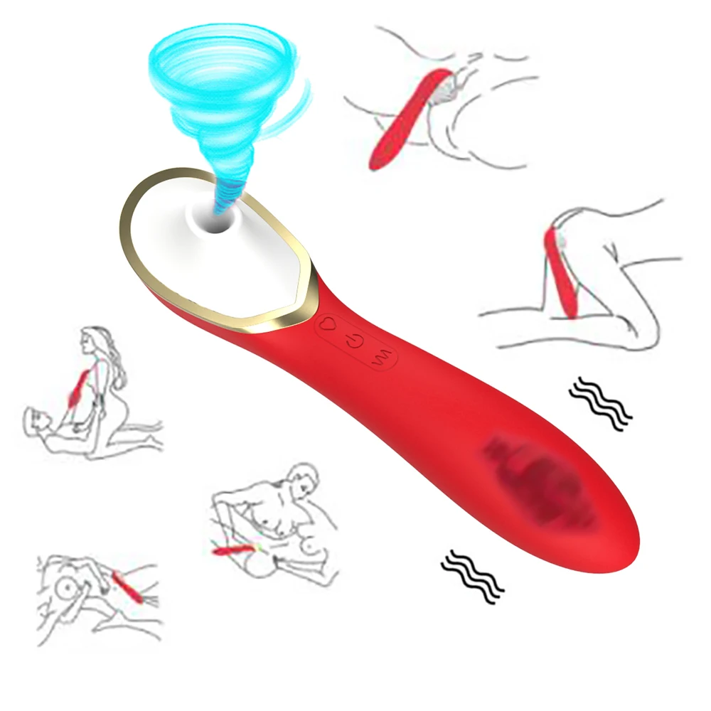 Zuigen Machine Blow Job Likken Vibrator Dildo Clitoris Kut Pomp Vibrerende Volwassen Product Orale Seks Speelgoed Voor Volwassenen 18 _