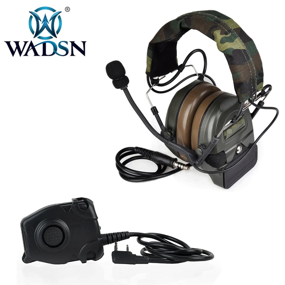 Fone de Ouvido Fone com Peltor Tático Softair Combate Comtac i Função Redução Ruído Militar Z054 Z112 z