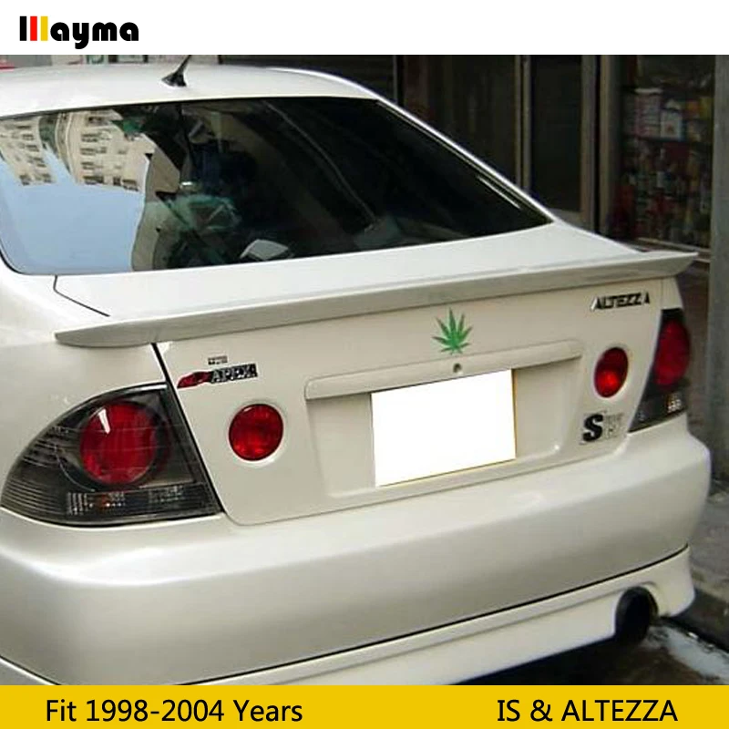 ТРД автостайлинг; Стекловолокно Задний багажник спойлер для Toyota altezza AS200 AS300 RS200 1998-2004 FRP спойлер крыло для LEXUS IS IS200 IS300