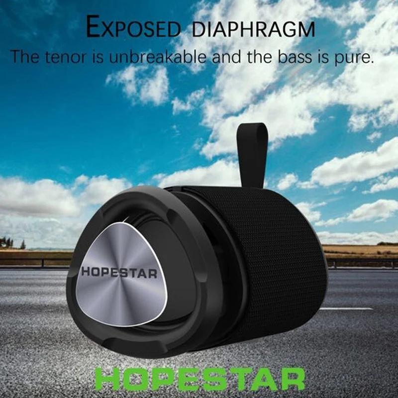 Hopestar P14 Портативный Открытый водонепроницаемый динамик тройной угол звук бар коробка стерео сабвуфер 1200 мАч 18650 динамик