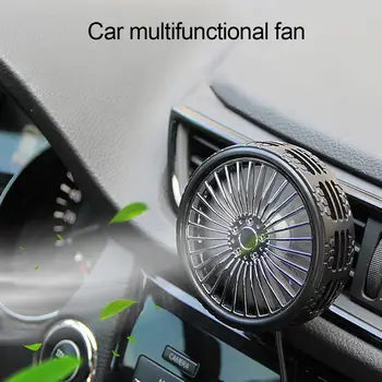 

Auto Mini USB Desk Fan Car Aromatherapy Electric USB Fan Air Outlet Center Console Balm Small Air Conditioner Cooling Fan
