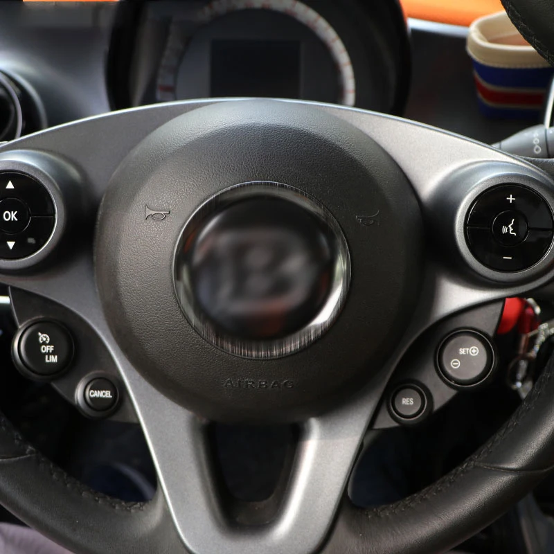 Автомобильный логотип на руль декоративное кольцо-наклейка для Mercedes Smart BRABUS 453