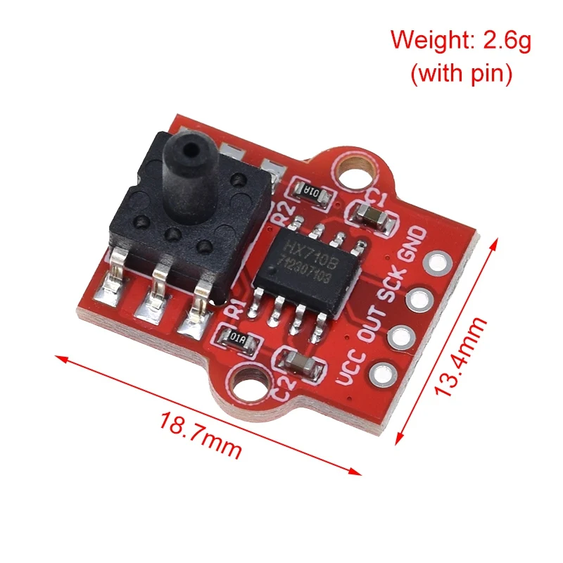 1/2PCS DC 3,3 V 5V 0-40KPa Druck Sensor Modul Verbinden 2,5mm Weichen Schlauch Digitale flüssigkeit Wasserstand Controller Board Für Arduino – Detail 3