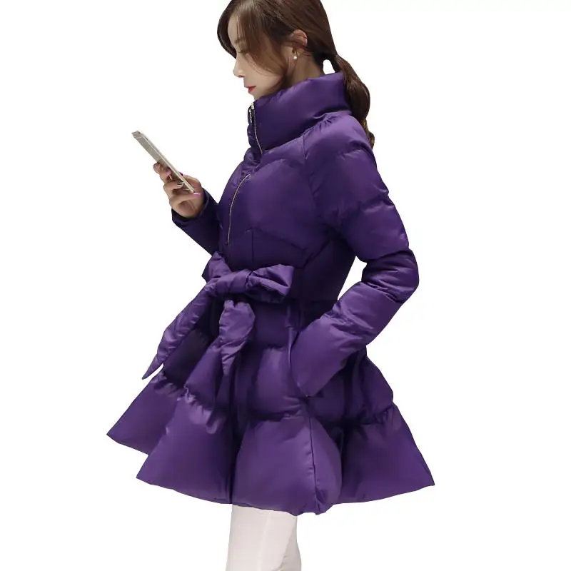 Черное пуховое хлопковое пальто зимняя куртка женская тонкая теплая зимняя куртка с длинным рукавом женская зимняя куртка стеганая верхняя одежда толстые женские пальто Q1949