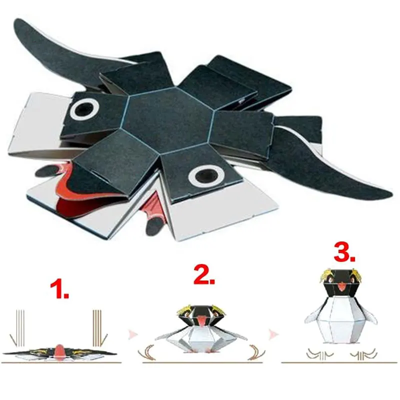 astounding  DIY Paper Scrapbook Decoration Paper Haruki Nakamura Paper Toys Animal Origami Kirigami Folding Dis