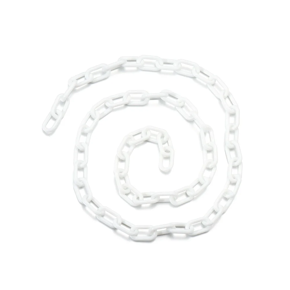 10Pcs 50cm Bunte Kunststoff Platz Link Kette Karabinerverschluss Schlüsselanhänger Für Halskette Armband DIY Machen Kette Links Zubehör – Detail 12