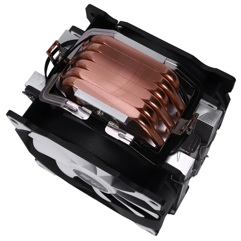 Горячий Снеговик M-T6 4-контактный процессор Cooler Master 6 Heatpipe двойные вентиляторы 12 см вентилятор охлаждения LGA775 1151 115X1366 Поддержка Intel AMD