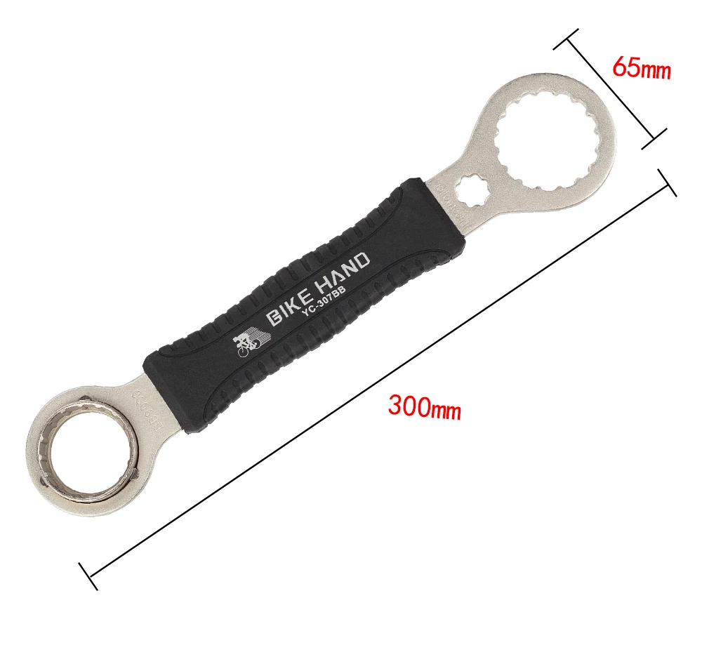 BIKEIN Pro4 Размер Fiets TrapasSleutelVoorShimano Hollowtech II externe BB BBR60 BB9000 Fiets Trapas удаление Reparatie Gereedschap