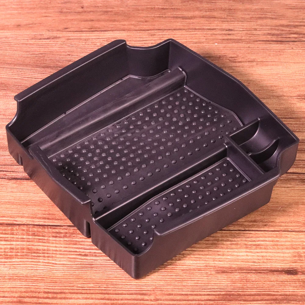 1Pc ABS Black Central Console Armrest Secondary Storage Box Glove Tray Holder Organizer Fit For Honda CR-V CRV 2012 2013 2014 (3)