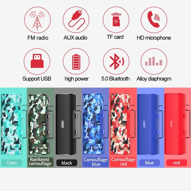 Беспроводной Bluetooth ZEALOT S40 колонка FM радио батарея аккумулятор 1800 мАч|Портативные