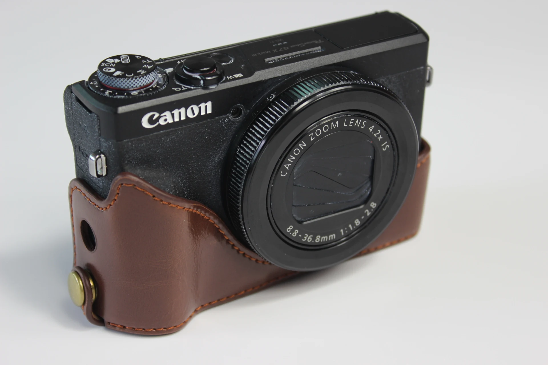 Из искусственной кожи чехол сумка для Canon G7XIII G7X3 G7X M3 чехол для портативной камеры оболочки с батарейным отсеком
