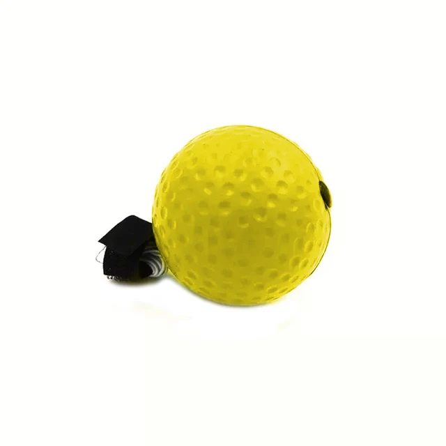 Boxing Speed Ball Head-mounted PU Punch ball MMA Sanda Training Hand Eye Reaction Home Sandbag Fitness Boxing Equipment boxeo only yellow ball