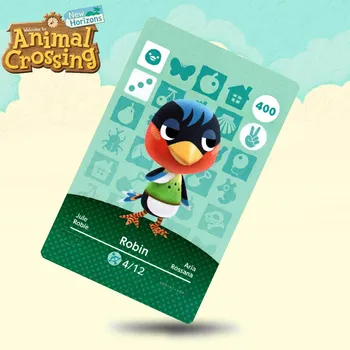 

400 Robin Animal Crossing Card Amiibo Cards Work for Switch NS 3DS Games
