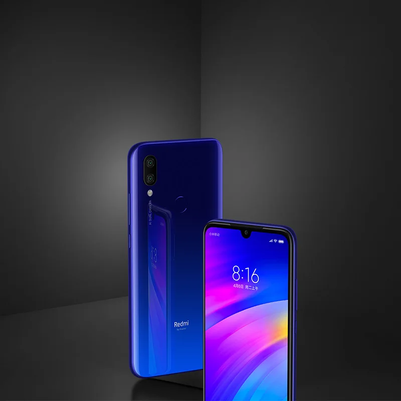 Xiaomi Redmi 7 с глобальной прошивкой, 4 Гб ОЗУ, 64 Гб ПЗУ, Восьмиядерный процессор Snapdragon 632, 12 МП, двойная камера AI, мобильный телефон, 4000 мАч, большая батарея