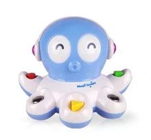 Jouet électrique poulpe mignon vie de mer avec musique légère, outil de couche Intelligent, cadeau de nouvel an pour bébé, jouets en plastique pour aide mère