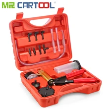 Mr Cartool ручной DIY тормозной жидкости Bleeder инструменты вакуумный пистолет насос тестер комплект алюминиевый насос тело Давление Вакуумный датчик