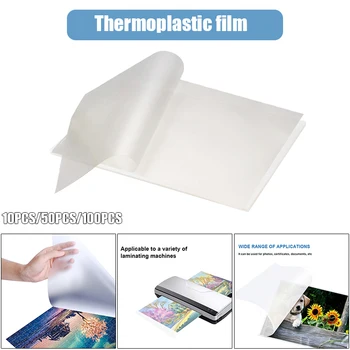 

220*310mm Thermals Laminating Sheet Plastic Clear Laminator Sheets Protection Photo Paper Files Card Picture 10/50/100pcs