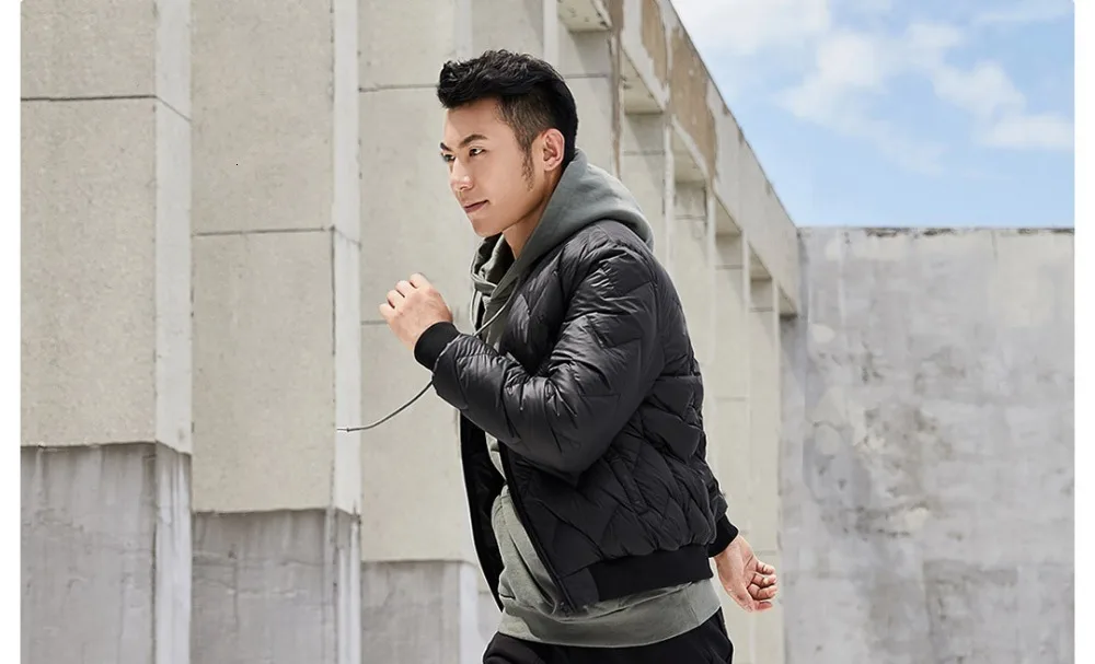 Xiaomi mijia ULEEMARK легкая бейсбольная куртка на гусином пуху 90% белый гусиный пух легкий дизайн зимний мужской пуховик
