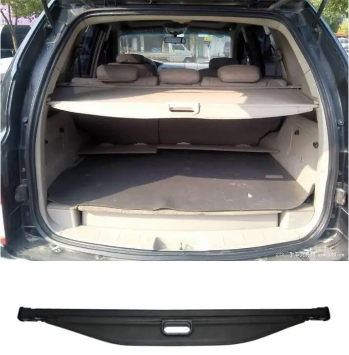 

Rear Trunk Security Screen Privacy Shield Cargo Cover For Ssangyong Kyron 2007 2008 2009 2010 2011 2012 2013 (Black Beige)