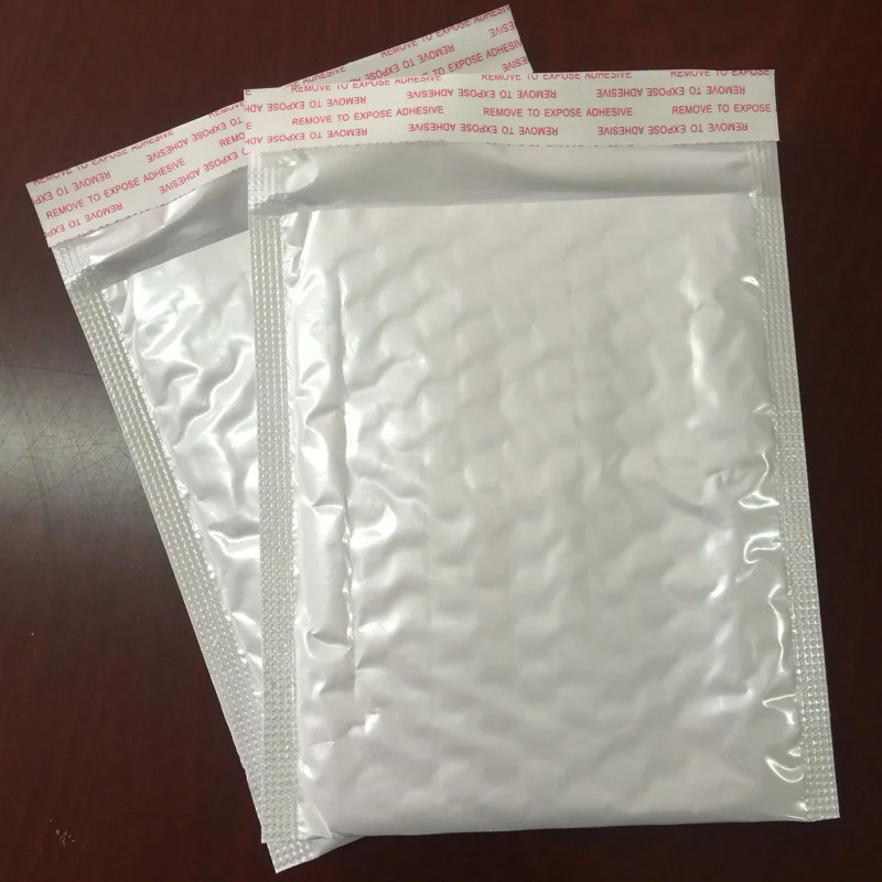 

10pcs/lot White Foam Envelope Bag Mailers Padded Shipping Envelope With Bubble Mailing Bag gift wrap packaging bags 13*17cm