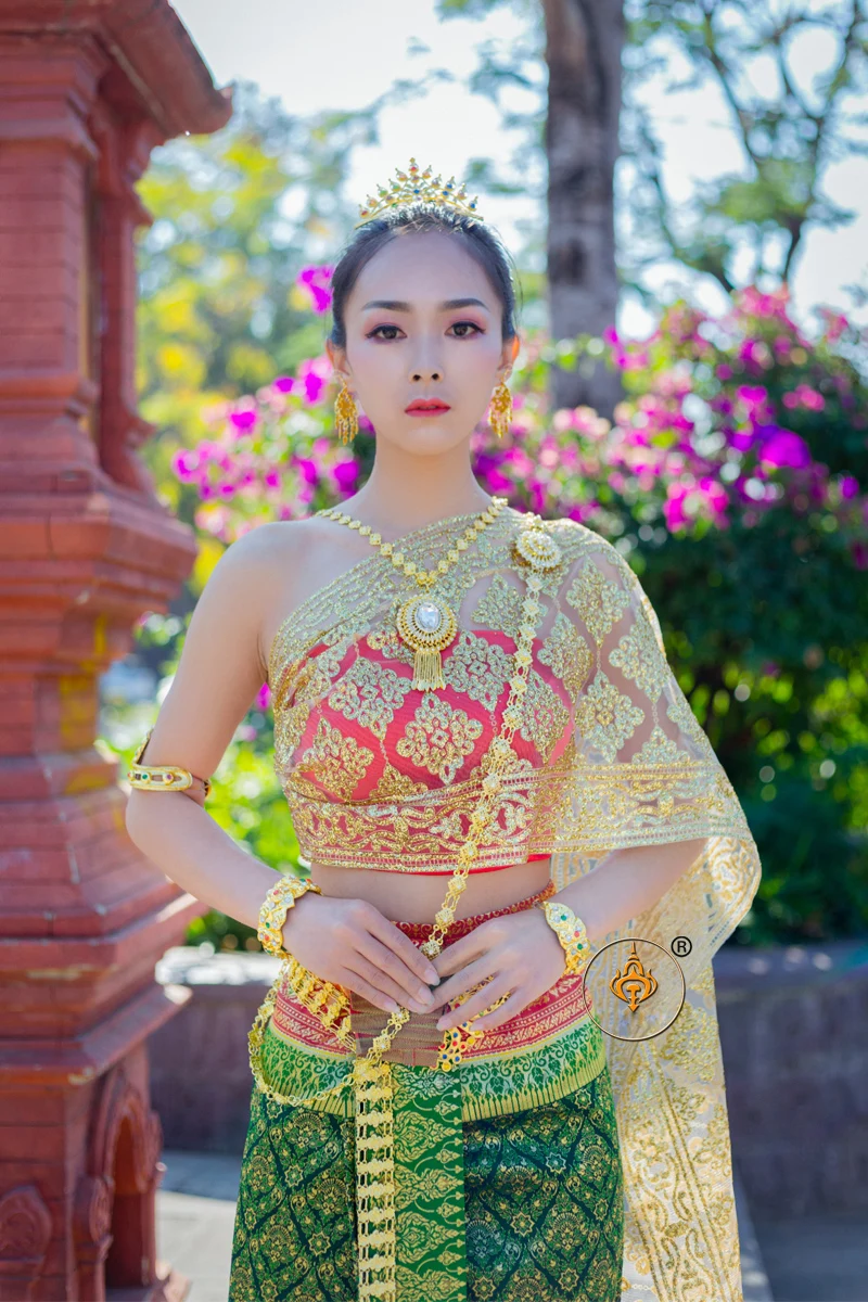 Vetements Princesse Thailandais Dai Costume De Mariage En Fil D Or Vetements De Festival De Haute Qualite Vetements De Bienvenue Atmospherique Aliexpress
