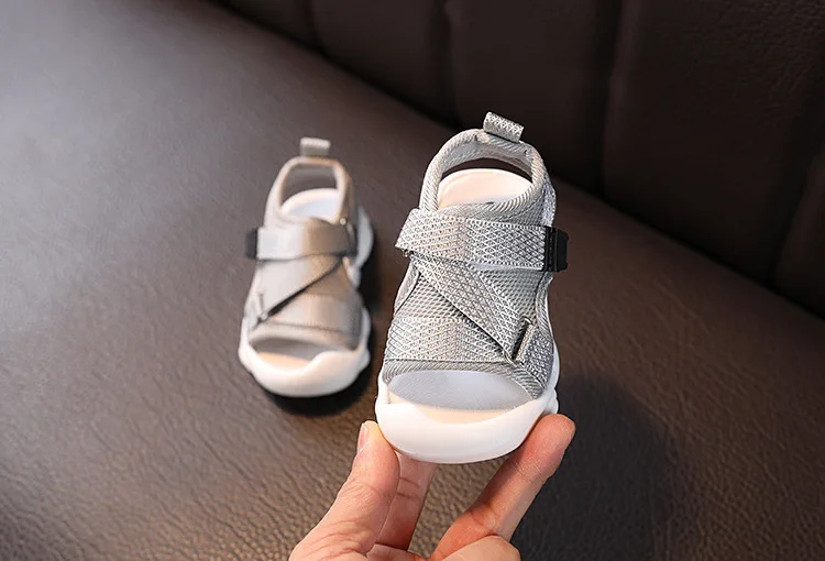 children's shoes for high arches Summer Toddler Sandals Baby Girl Shoes Solid Color Net Cloth Breathable Boys Sneakers Kids Infant Sport Sandals slippers for boy