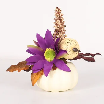 

Home Artificial Pumpkin Decor Autumn Leaves Photography Halloween Party