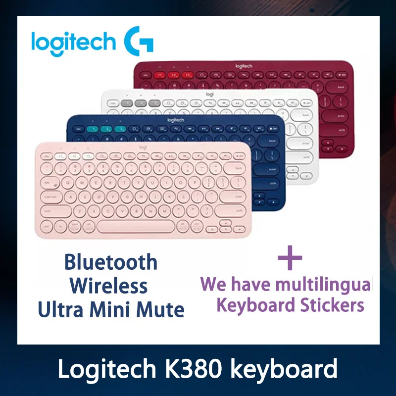 Bluetooth клавиатура Logitech K380 Беспроводная игровая бесшумная мини для Mac Chrome OS Windows IPhone
