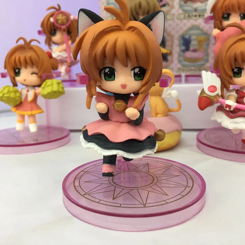 8 шт./компл. экшн фигурки из японского аниме Kinomoto Sakura Daidouji Tomoyo Li Syaoran Kero