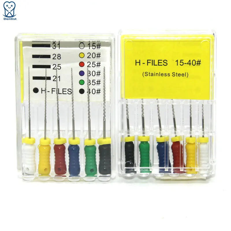 Dental Endodontic Root Canal Instruments Stainless Steel Hedstrom File SS H Files Dental Materials Clinical Tools for Dentist