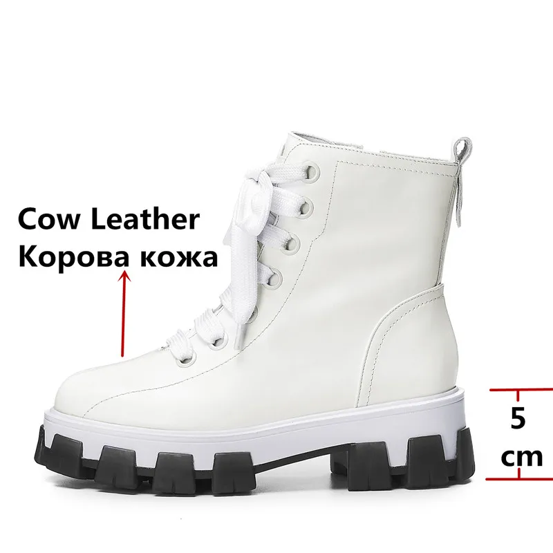 Dilalula/ботильоны из натуральной кожи на не сужающемся книзу массивном каблуке; женские полусапожки на платформе; Спортивная повседневная обувь; женские теплые ботинки Martin; размеры 34-41