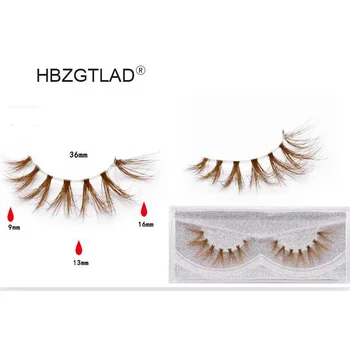 

New color 3D 9D mink lashes makeup natural long individual thick fluffy colorful false eyelashes lash extension supplies