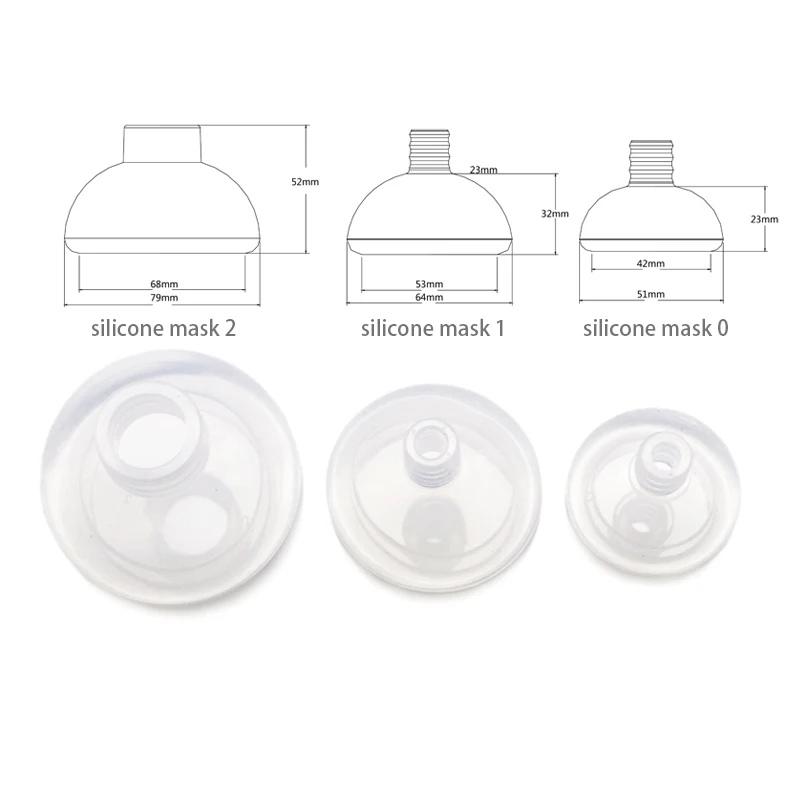 Cámara de aerosol con máscara de silicona