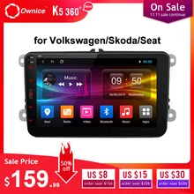 4G SIM LTE сетевой Ownice K1 K2 K3 Octa 8 ядерный Android 9,0 2G ram 2 Din автомобильный DVD gps Navi Радио плеер для VW Skoda Octavia 2