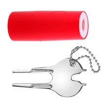 Цветной долговечный штамп для гольфа, штамп, маркер в форме губ, уплотнение мяча для гольфа+ набор инструментов для ремонта мяча для гольфа, зеленый аксессуар для гольфа