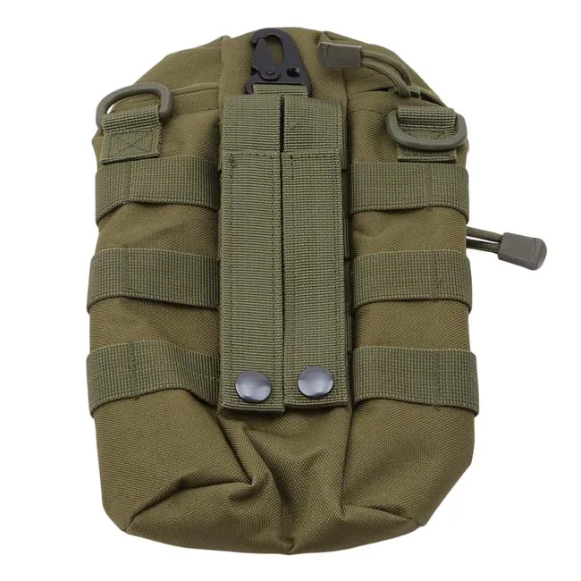Тактическая Сумка Molle на молнии, камуфляжная сумка для бутылок с водой, маленькая сумка, нейлоновая Водонепроницаемая поясная сумка, уличная Бутылка для путешествий и занятий спортом - Цвет: Army Green