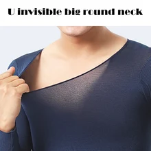 Мужские Бесшовные эластичные термалы внутренняя одежда постоянная температура ультратонкое нижнее белье костюм топ брюки JS26